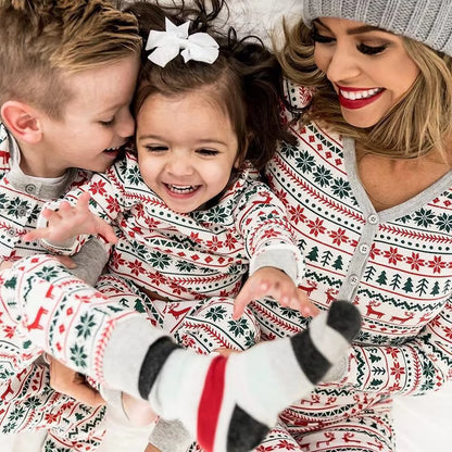 2024 Christmas Family Matching Pajamas Set for Parents and Children