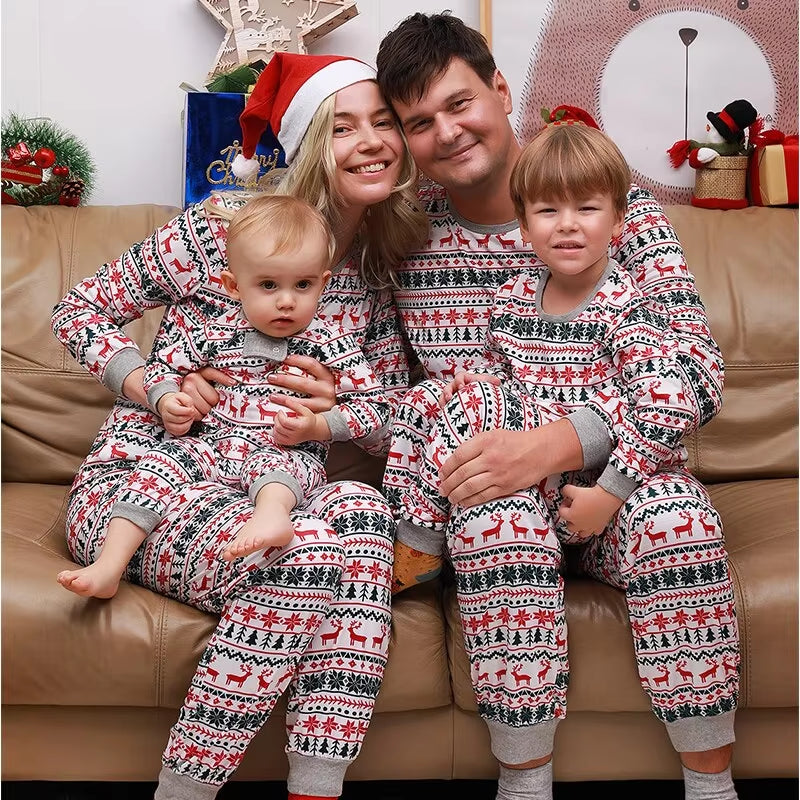 2024 Christmas Family Matching Pajamas Set for Parents and Children