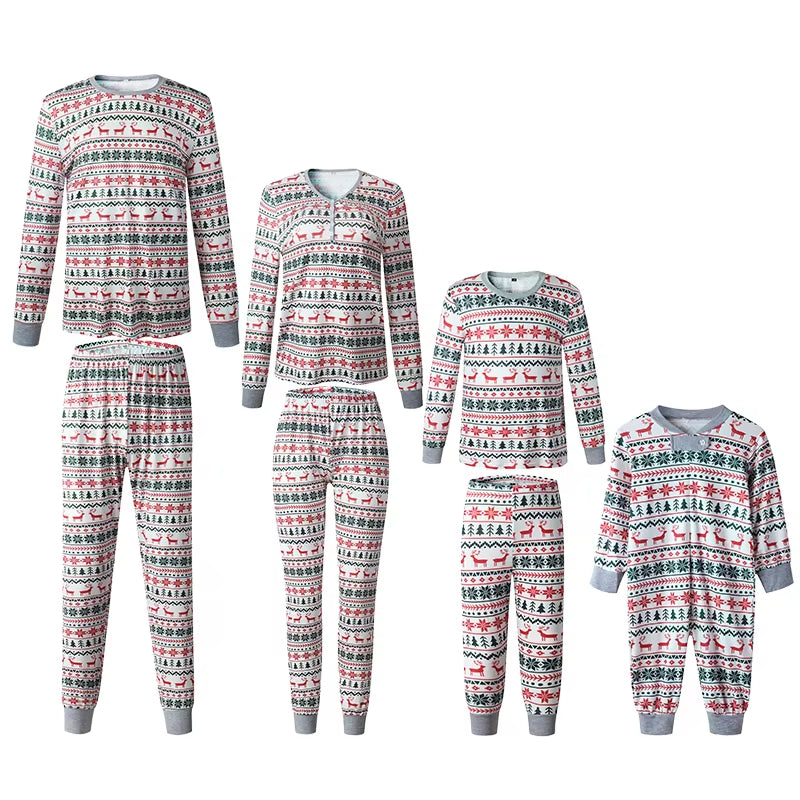 2024 Christmas Family Matching Pajamas Set for Parents and Children